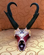 Antelope Skull Mixed Media by Charla Van Vlack