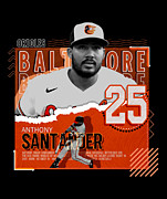 Anthony Santander Baseball Digital Art by Kelvin Kent