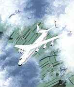 Antonov An-225 Mriya Painting by Steve Ferguson