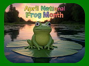 April National Frog Month v2 Digital Art by Robert Banach