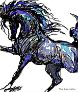 Arabian in Blue Digital Art by Stacey Mayer