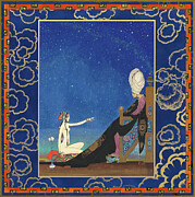 Arabian Nights by Kay Nielsen - Scheherazade and Shahryar Painting by Kay Nielsen