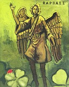Archangel Raphael Painting by Jam Art