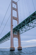 Architectural Majesty - Mackinac Bridge from Ferry's View Photograph by Brigitte Blanchette Thompson Architectural Majesty - Mackinac Bridge from Ferry's View Photograph by Brigitte Blanchette Thompson