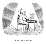 Are You Ready To Weave? Drawing by Benjamin Schwartz