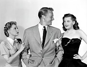 ARLENE DAHL, VAN JOHNSON and JUNE ALLYSON in THE BRIDE GOES WILD -1948-, directed by NORMAN TAUROG. Photograph by Album