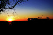 Arrowhead Stadium Home Of The Chiefs Sunset Silhouette Photograph by Andee Design