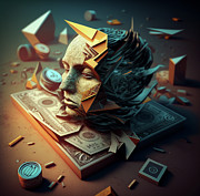 Money Art Digital Art by Anna Rumiantseva
