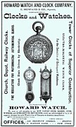 Art Print 1881 Howard Watch And Clock Company 1881 Mixed Media by PrintsAntiquA