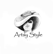 Artsy Style Drawing by Elizabeth Adkins