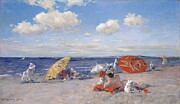 At the Seaside - William Merritt Chase Digital Art by Samuel HUYNH
