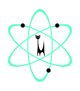 Atom Cat in Green Transparent Background Digital Art by Donna Mibus
