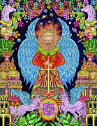 Atun Sunga -  Angel of Courage Painting by Pablo Amaringo Inspired