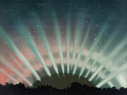 Aurora Borealis, 1872 Photograph by E L Trouvelot - Granger Historical Picture Archive