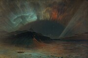 Aurora Borealis - Eglise Frederic Edwin Digital Art by Samuel HUYNH