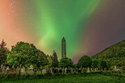 Aurora Over Monastic Site, Glendalough Photograph by Adrian Hendroff
