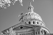 Austin Texas State Capitol Building - Black and White Photograph by Gregory Ballos