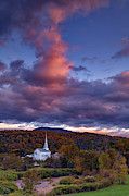 Autumn Dusk at Stowe, Vermont Photograph by Rick Berk