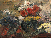 Autumn Flowers  Painting by Lovis Corinth
