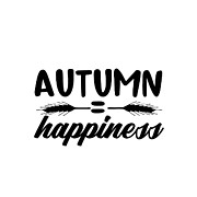 Autumn Happiness Quote Digital Art by Jeff Creation