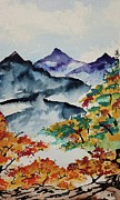 Autumn in the Mountains Painting by Angrulla MF