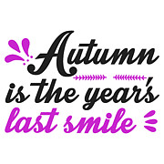Autumn is the years last smile Digital Art by Jacob Zelazny