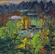 Autumn landscape - Lin Fengmian Digital Art by Samuel HUYNH