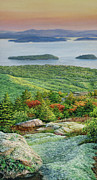 Autumn Morning in Acadia Painting by Steph Moraca