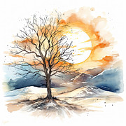 Autumn's Last Whisper Painting by Lourry Legarde