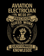 Aviation Electrician T Shirt - We Do Precision Job Gift Item Tee Digital Art by Shi Hu Kang