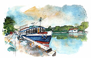 Avignon View 08 Painting by Miki De Goodaboom Avignon View 08 Painting by Miki De Goodaboom