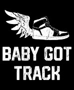 Baby Got Track Funny Track And Field Gift Idea Drawing by Noirty Designs