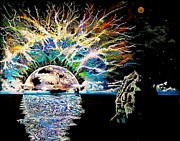 Bad Moon Rising Mixed Media by David Neace CPX
