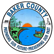 Baker County Florida Seal Digital Art by Robert Banach
