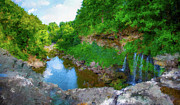 Balls Falls in Ontario in Oil Painting Photograph by John Twynam Balls Falls in Ontario in Oil Painting Photograph by John Twynam