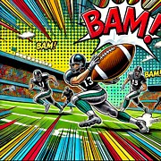 Bam- Touchdown Rush Digital Art by Retro Movie Posters