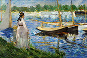 Banks of the Seine at Argenteuil Painting by Edouard Manet