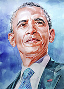 Barak Obama Painting by We The People Prints
