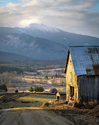 Barn and Mount Mansfield Photograph by Benjamin Williamson