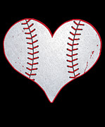 Baseball Heart Digital Art by Flippin Sweet Gear