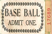 Baseball ticket Painting by Follow Themoonart