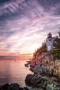 Bass Harbor Sunset Photograph by Jeff Sinon Bass Harbor Sunset Photograph by Jeff Sinon