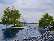 Bayfront park 1 Painting by David Bigelow