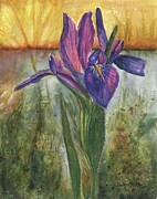 Bayou Iris Painting by Becky Miller Bayou Iris Painting by Becky Miller