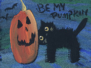 Be my pumpkin Painting by Follow Themoonart