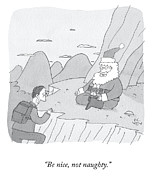 Be Nice Drawing by Peter C Vey