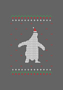 Bear Christmas Drawing by Anh Nguyen