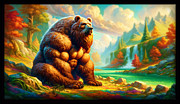 Bearded Bear Digital Art by Shawn Dall Bearded Bear Digital Art by Shawn Dall