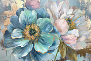 Beautiful Big Dahlia Painting by Tina LeCour Beautiful Big Dahlia Painting by Tina LeCour