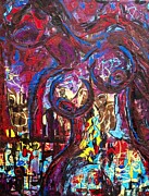 Beautiful Lies - An Acrylic Art Story About Deception Painting by Evjenia Psarris Beautiful Lies - An Acrylic Art Story About Deception Painting by Evjenia Psarris